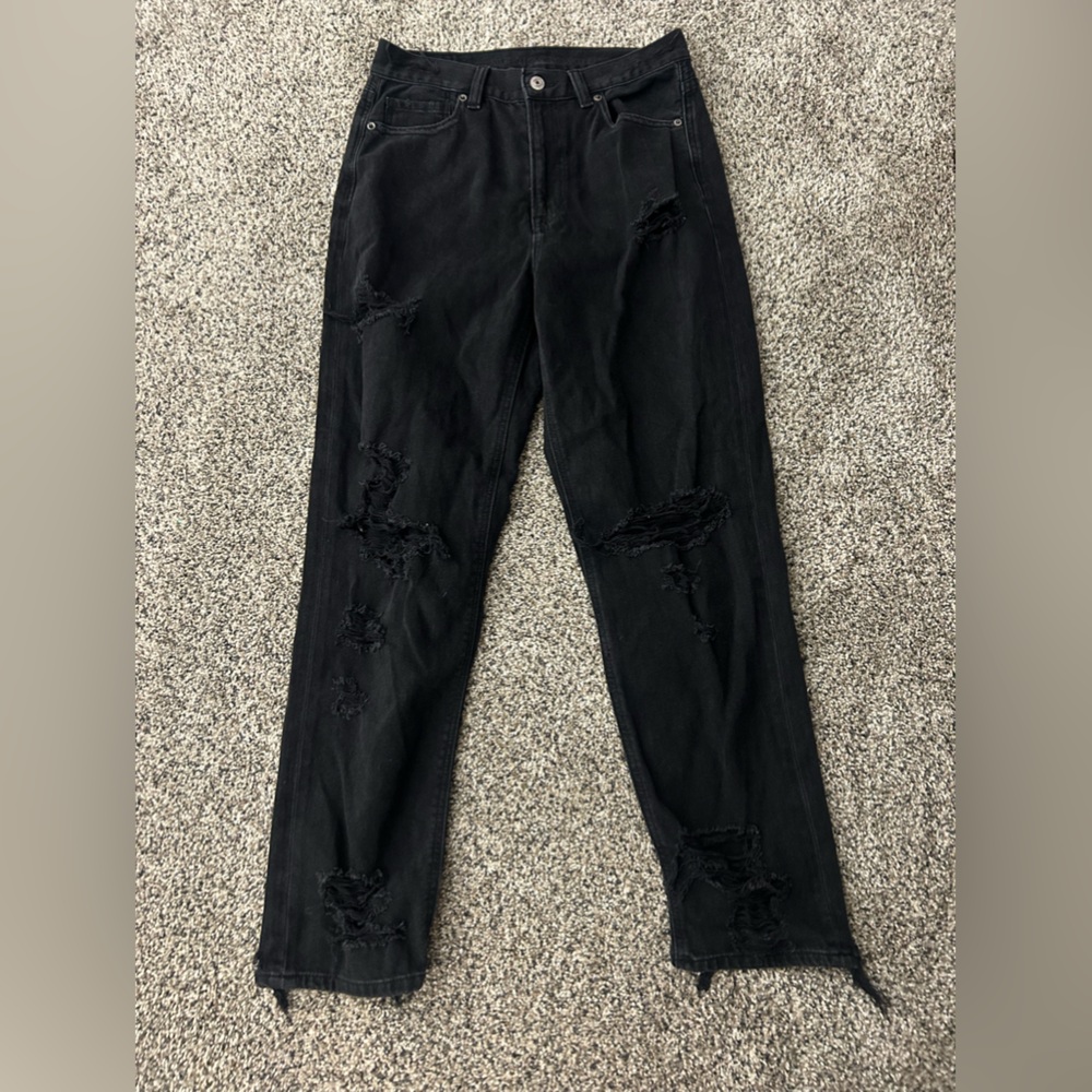 American Eagle Black Baggy Jeans